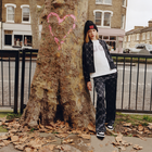 Sweatjacke mit Logo-Print HUGO 
                    GIRL