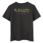 Baumwoll-T-Shirt mit Stick-Patch KENZO KIDS 
                    UNISEX