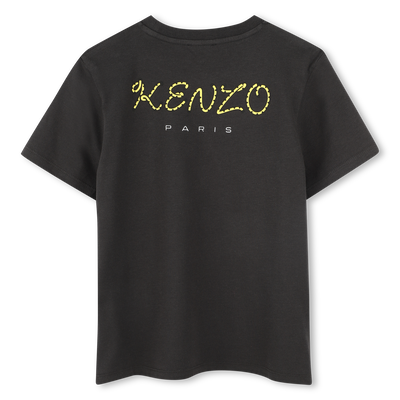 Baumwoll-T-Shirt mit Stick-Patch KENZO KIDS UNISEX