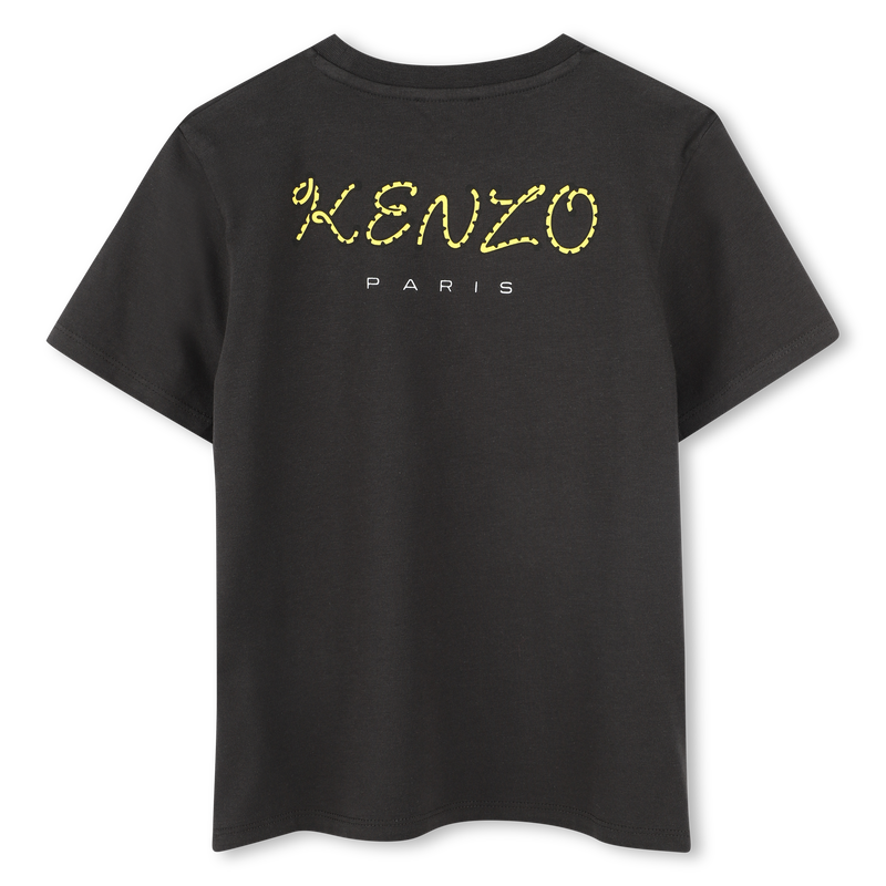 Baumwoll-T-Shirt mit Stick-Patch KENZO KIDS 
                        UNISEX