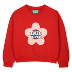 Sweatshirt aus ungeb&uuml;rstetem Fleece KENZO KIDS 
                    GIRL