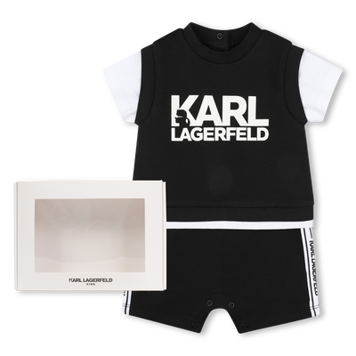 Zweifarbiges Set mit Signatur KARL LAGERFELD KIDS BOY