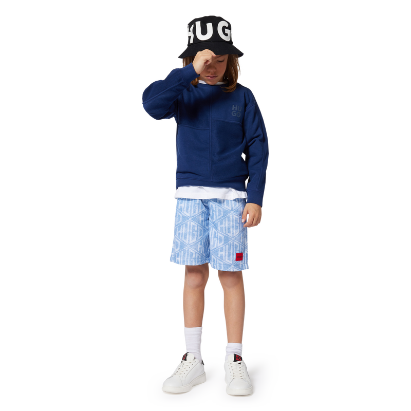 Sweat-Bermudas in Jeansoptik HUGO 
                        BOY