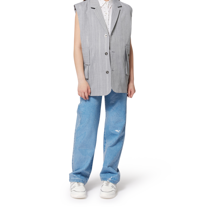 &Auml;rmellose Bluse mit Druck DKNY 
                        GIRL