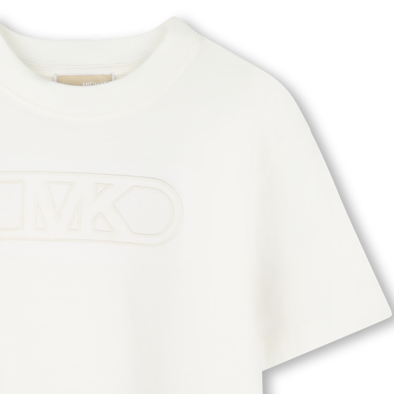 Baumwoll-T-Shirt mit Stickerei MICHAEL KORS 
                        GIRL