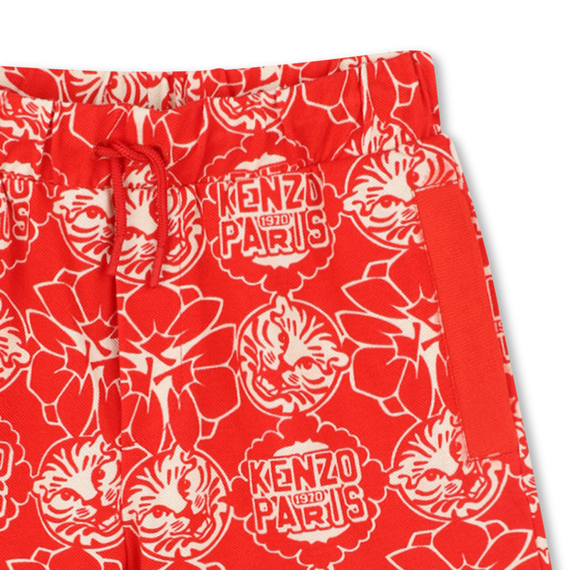 Bermudas mit japanischem Druck KENZO KIDS 
                        BOY