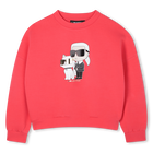Sweatshirt aus doppeltem Jersey KARL LAGERFELD KIDS 
                    GIRL