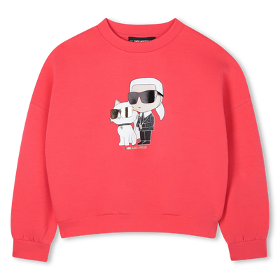Sweatshirt aus doppeltem Jersey KARL LAGERFELD KIDS GIRL