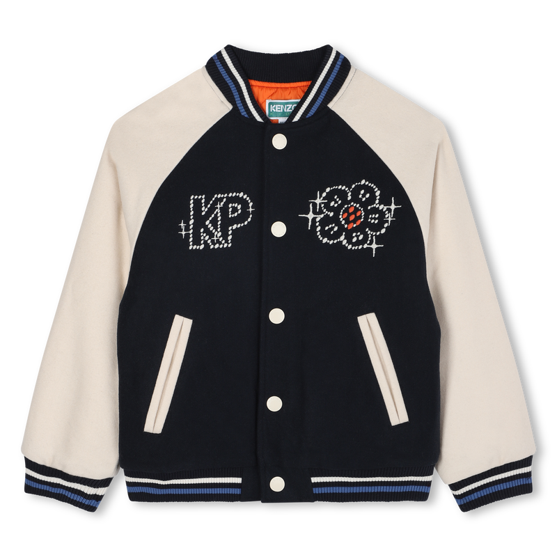 Bomberjacke mit Druckknopfverschluss KENZO KIDS 
                        GIRL