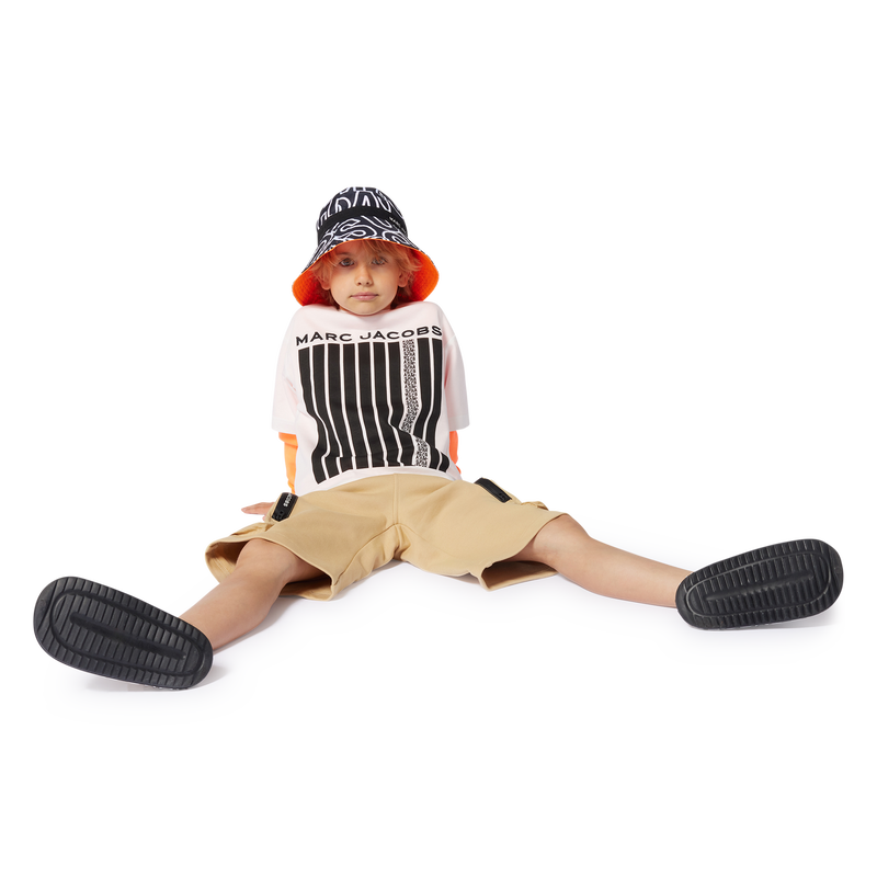 Zweifarbiges Baumwoll-T-Shirt MARC JACOBS 
                        BOY