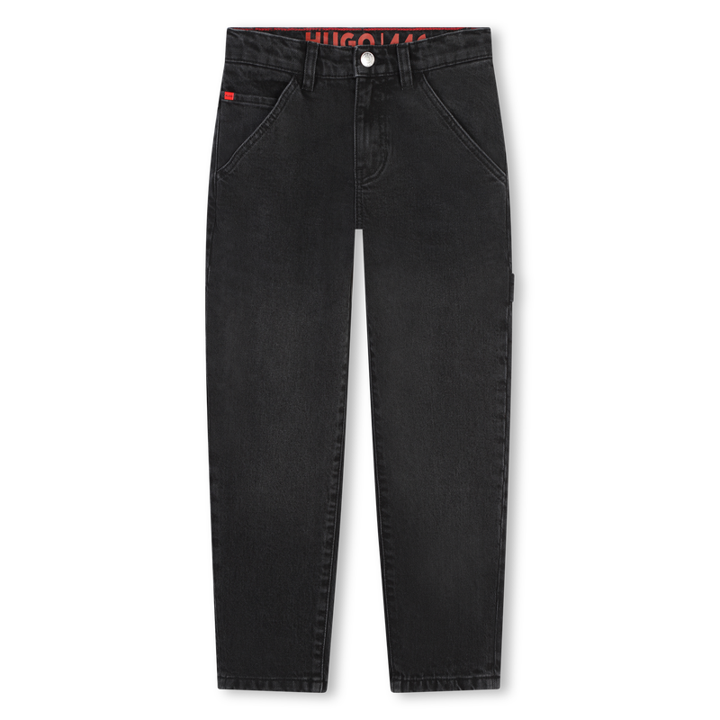 Weite, unifarbene Jeans HUGO 
                        BOY