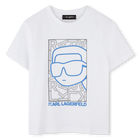 T-Shirt mit Print, WEISS, hi-res