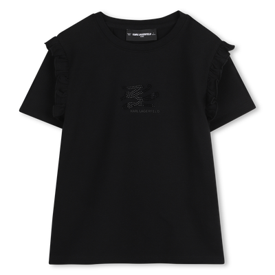 T-Shirt mit kurzen &Auml;rmeln KARL LAGERFELD KIDS GIRL