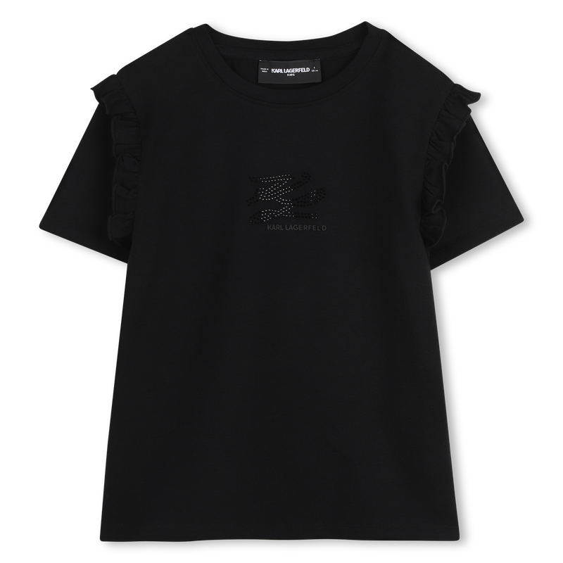 T-Shirt mit kurzen &Auml;rmeln KARL LAGERFELD KIDS 
                        GIRL