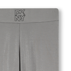 Silberne Pailletten-Leggings aus Jersey DKNY 
                    GIRL