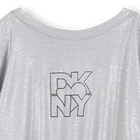 Silbernes Paillettenkleid aus Jersey DKNY 
                    GIRL