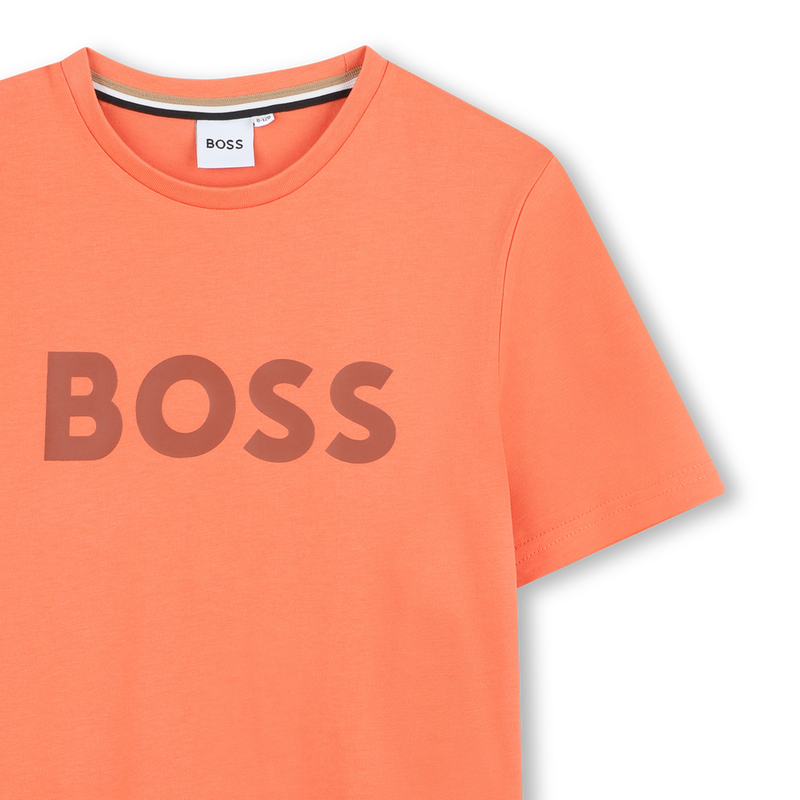 Kurz&auml;rmliges Baumwollshirt BOSS 
                        BOY
