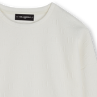 Lang&auml;rmeliges Sweatshirt KARL LAGERFELD KIDS 
                    GIRL