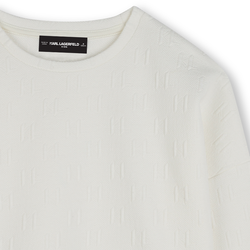 Lang&auml;rmeliges Sweatshirt KARL LAGERFELD KIDS 
                        GIRL