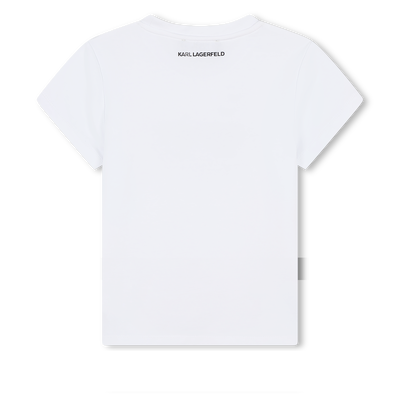 T-Shirt mit Sonnenbrillenmotiv KARL LAGERFELD KIDS GIRL