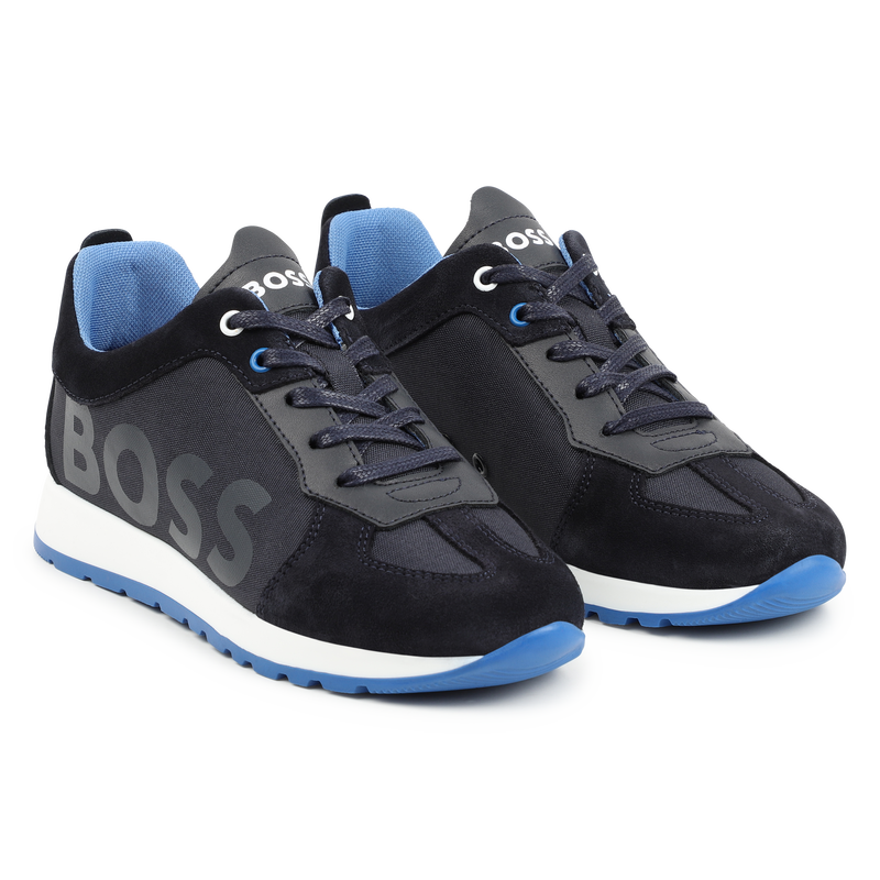 Leder-Sneakers zum Schnüren BOSS 
                        BOY