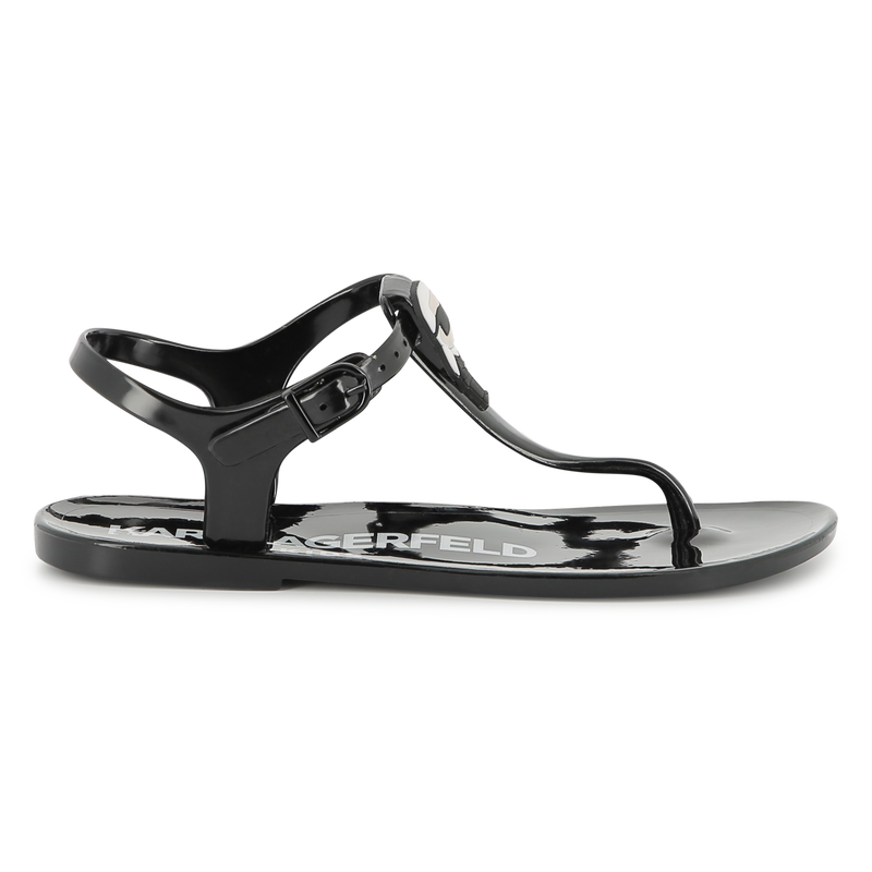 Schnallen-Sandalen mit Badge KARL LAGERFELD KIDS 
                        GIRL