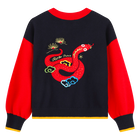 Strickpullover mit Stickereien KENZO KIDS 
                    GIRL