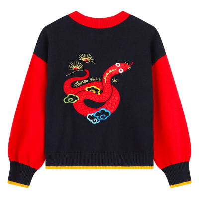 Strickpullover mit Stickereien KENZO KIDS GIRL