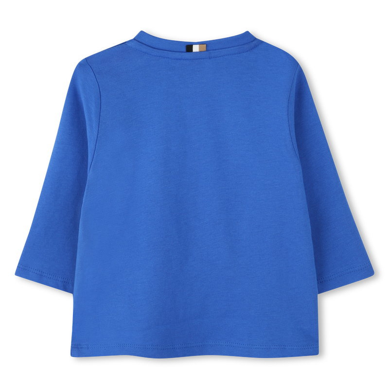 Baumwoll-Shirt mit Logo BOSS 
                        BOY