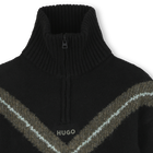 Pullover mit Stehkragen mit Rei&szlig;verschluss HUGO 
                    BOY