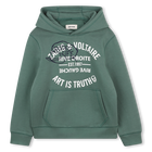 Fleece-Kapuzenpullover ZADIG VOLTAIRE 
                    BOY