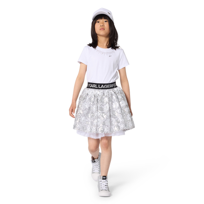 KURZ&Auml;RMELIGES T-SHIRT KARL LAGERFELD KIDS GIRL