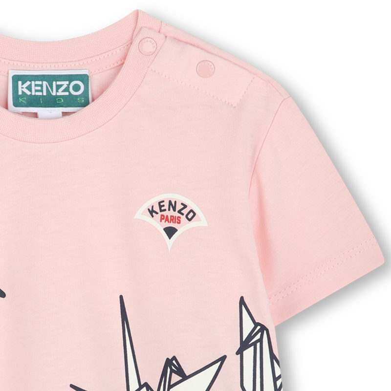 Kurz&auml;rmliges Kleid KENZO KIDS 
                        GIRL