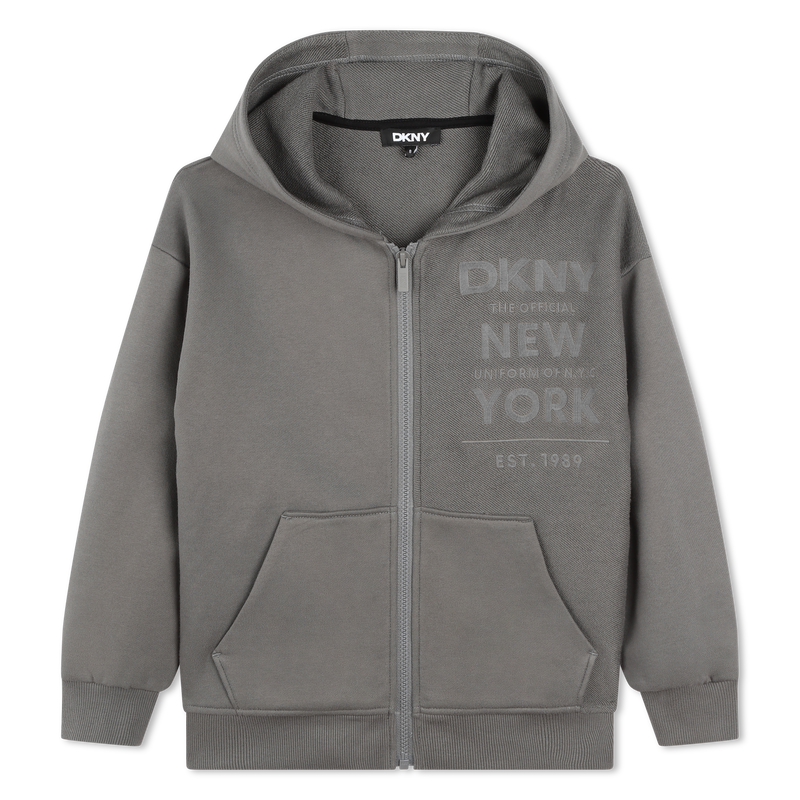 Sweat-Cardigan aus Baumwolle DKNY 
                        BOY