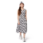 Baumwollkleid mit Print DKNY 
                    GIRL