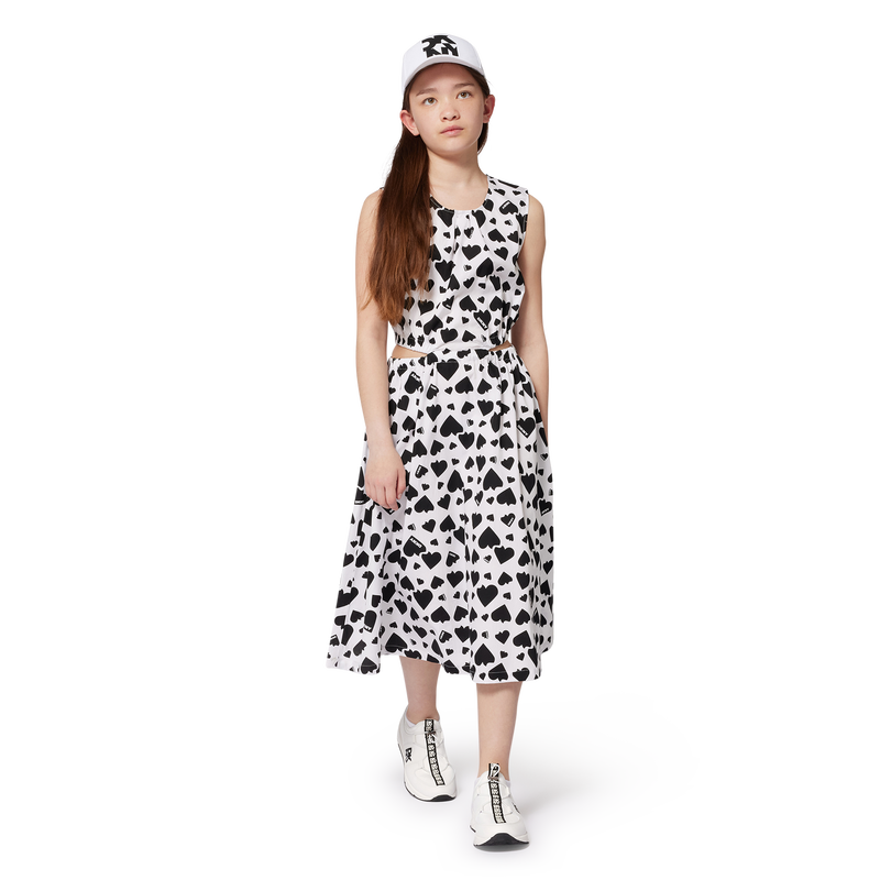 Baumwollkleid mit Print DKNY 
                        GIRL
