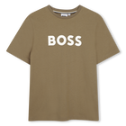T-Shirt mit kurzen &Auml;rmeln, DUNKEL BEIGE, hi-res