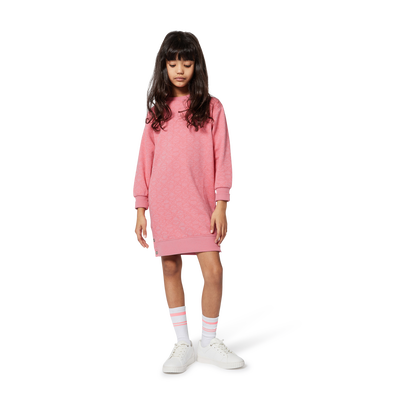 Kleid aus geb&uuml;rstetem Fleece HUGO GIRL