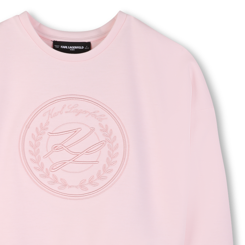 BEDRUCKTES MAXI-SWEATSHIRT KARL LAGERFELD KIDS 
                        GIRL