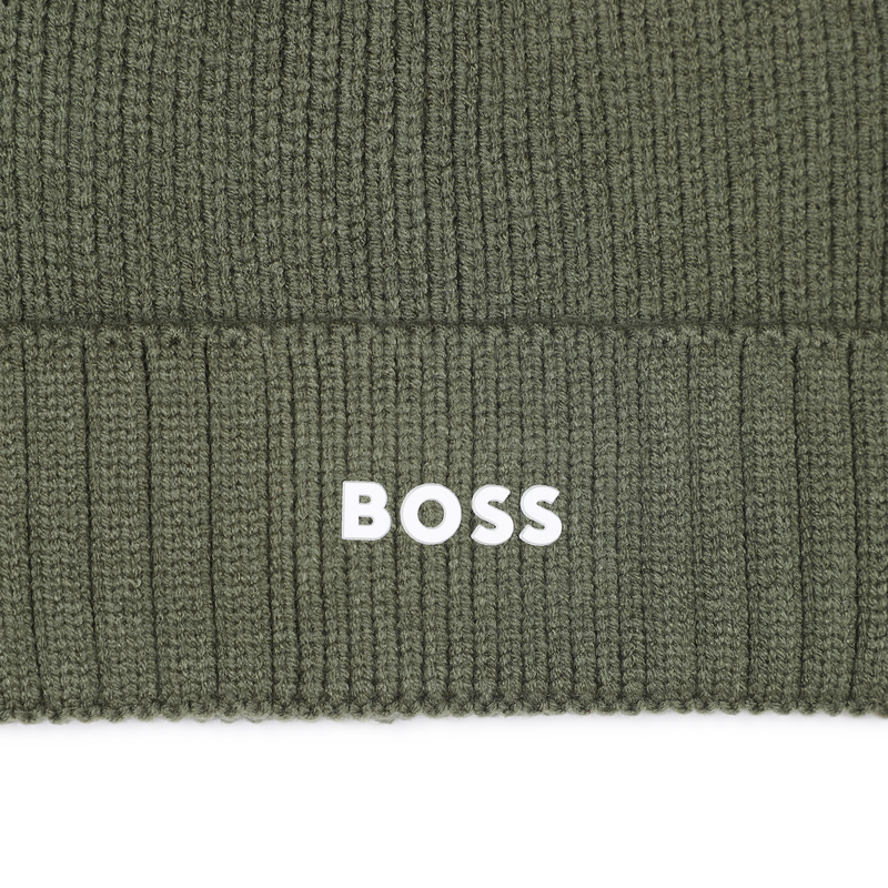 Strickm&uuml;tze mit Logo BOSS 
                        BOY