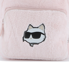 Kleiner Rucksack aus flauschigem Fleece KARL LAGERFELD KIDS 
                    GIRL