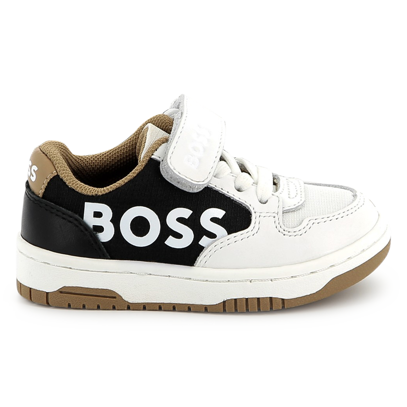 Ledersneaker mit Klettriemen BOSS 
                        BOY