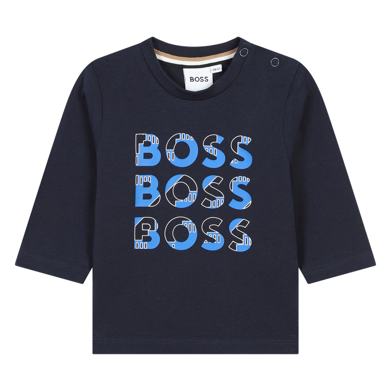 Baumwoll-Langarmshirt BOSS 
                        BOY
