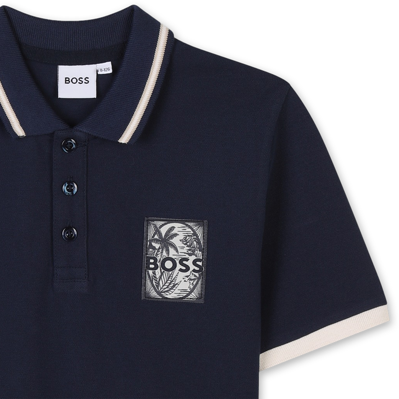 Polohemd mit Detail BOSS 
                        BOY