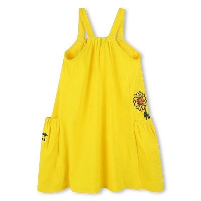 Frotteekleid mit Stickereien KENZO KIDS GIRL