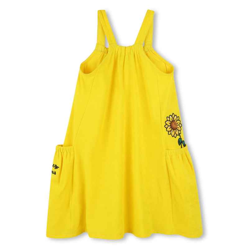 Frotteekleid mit Stickereien KENZO KIDS 
                        GIRL