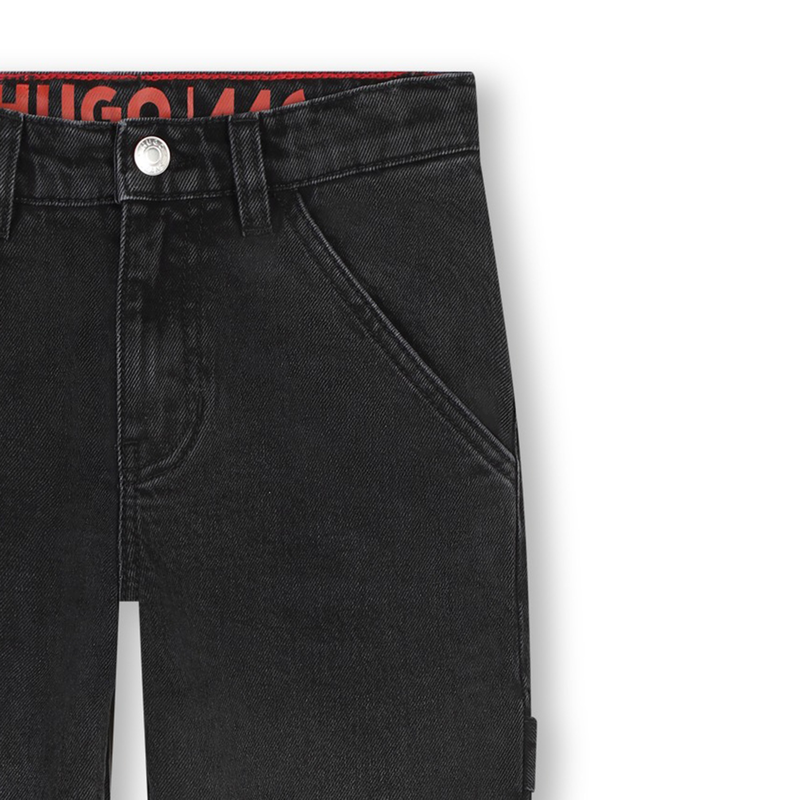 Weite, unifarbene Jeans HUGO 
                        BOY