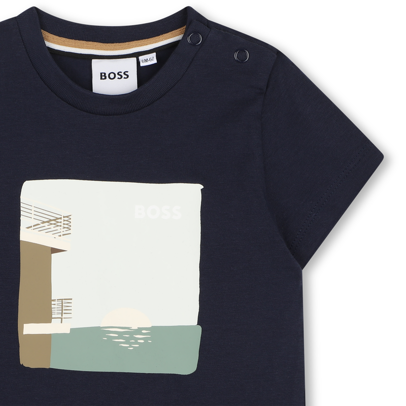 KURZ&Auml;RMELIGES T-SHIRT BOSS 
                        BOY