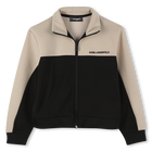 Zweifarbige Strickjacke KARL LAGERFELD KIDS 
                    BOY