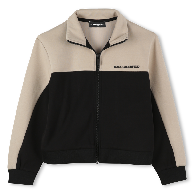 Zweifarbige Strickjacke KARL LAGERFELD KIDS 
                        BOY